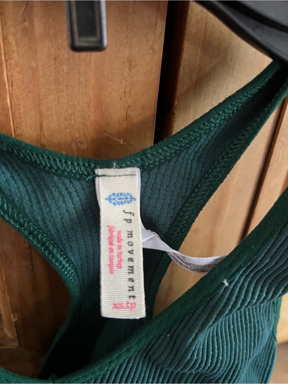 Free People Deep Green Ribbed Racerback Tank - Picture 4 of 4